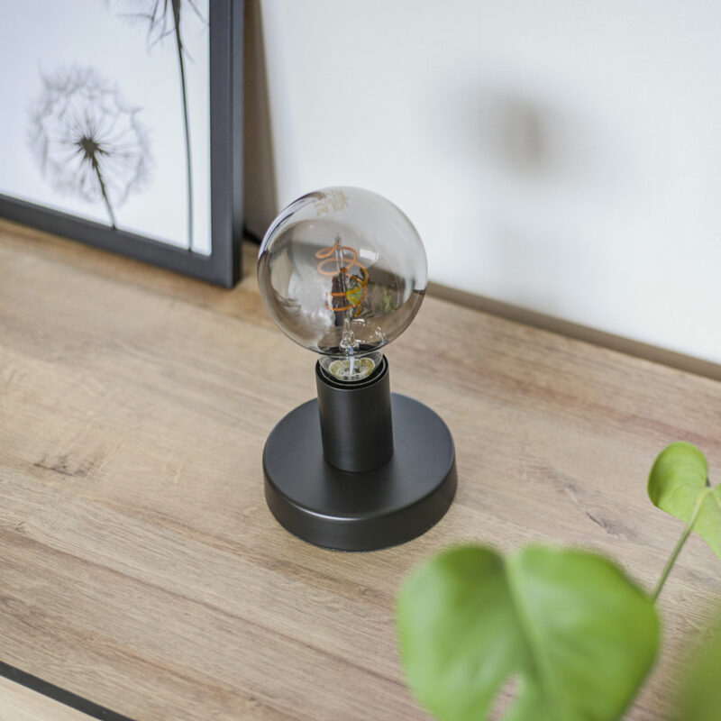 Tafellamp Minimalics 2703ZW Zwart met E27 fitting - Afbeelding 3