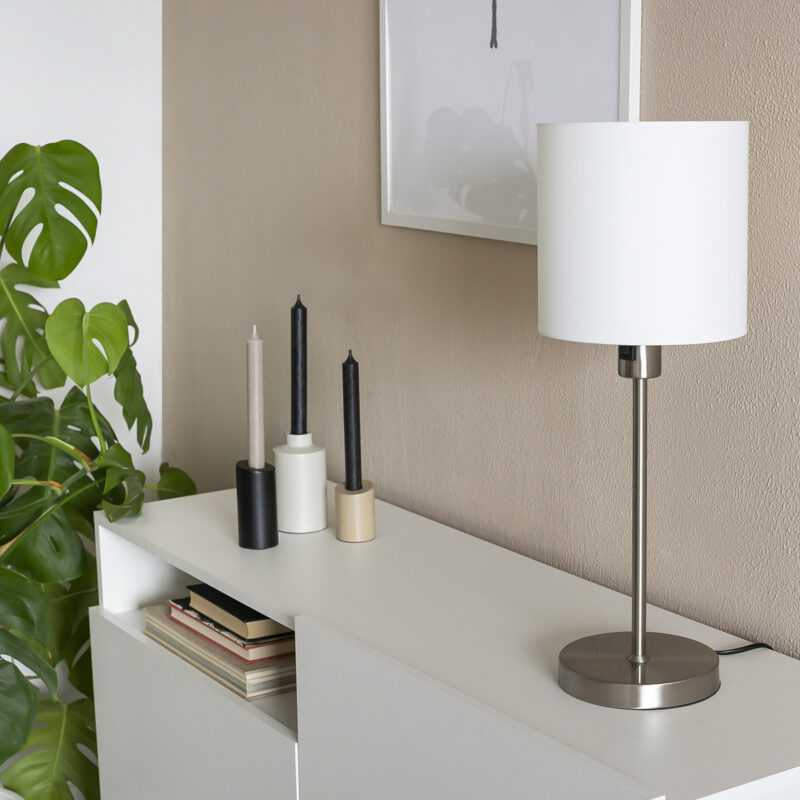 Tafellamp Noor 1563ST Staal met E27 fitting - Afbeelding 14