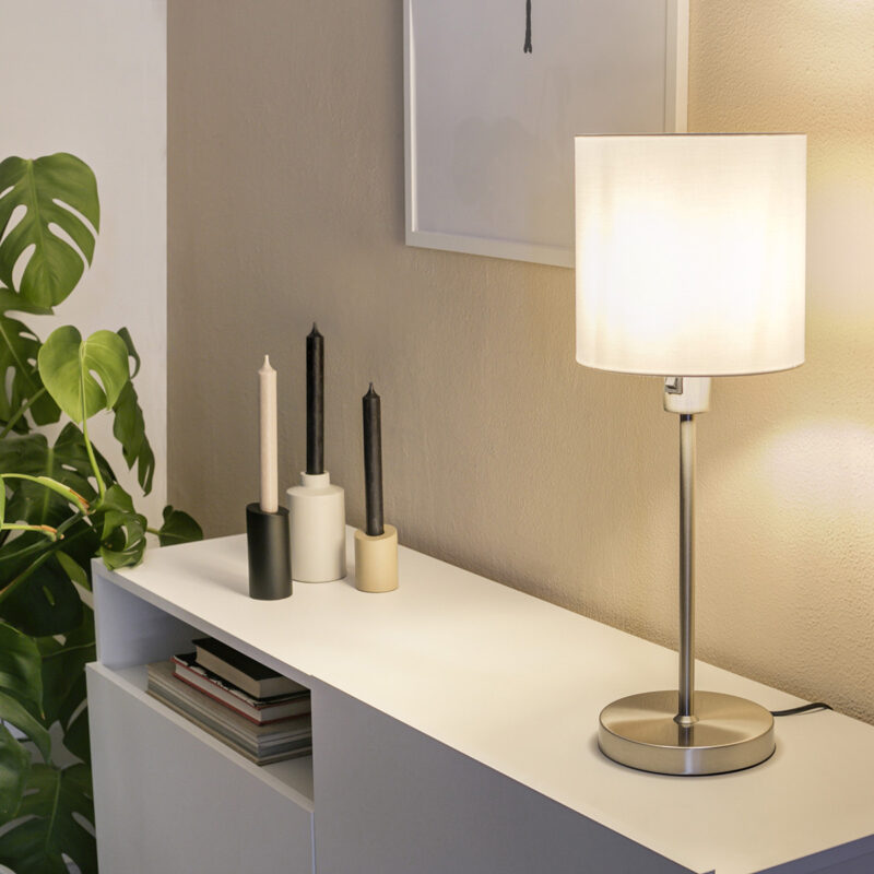 Tafellamp Noor 1563ST Staal met E27 fitting - Afbeelding 3