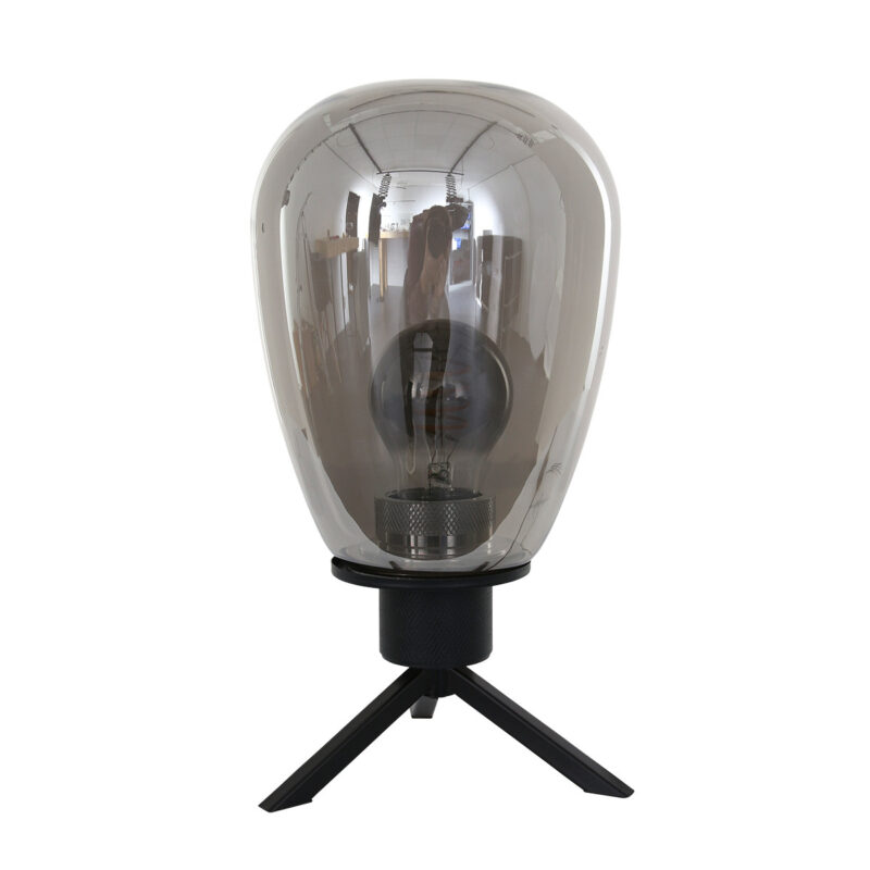 Tafellamp Reflexion 2682ZW Zwart 28cm hoog E27 fitting - Afbeelding 2