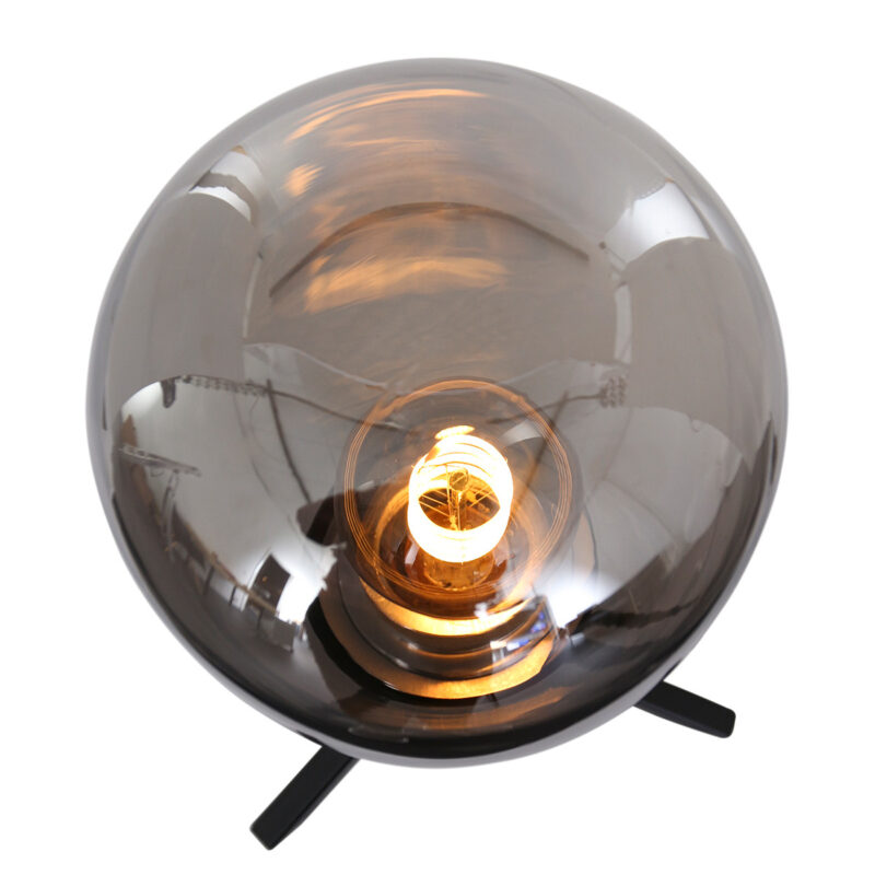 Tafellamp Reflexion 2682ZW Zwart 28cm hoog E27 fitting - Afbeelding 5