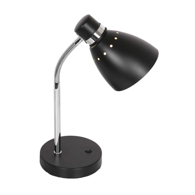 Tafellamp Spring 3391ZW Zwart E27 fitting - Afbeelding 2