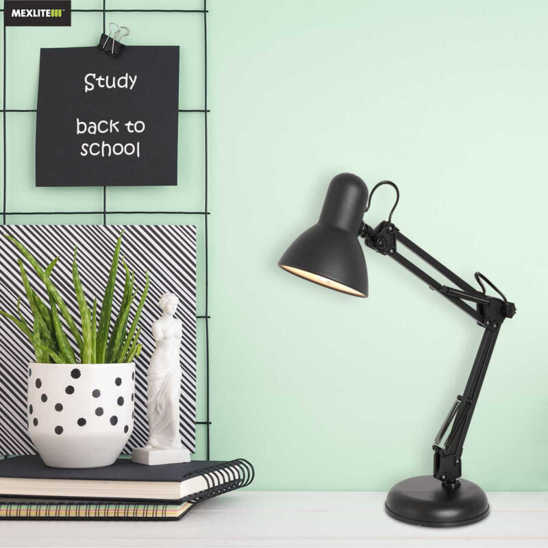 Tafellamp Study 3456ZW Zwarte bureau lamp - Afbeelding 3