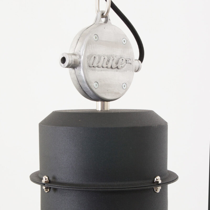 Transparante met zwarte hanglamp Clearvoyant 7695ZW E27 fitting - Afbeelding 4