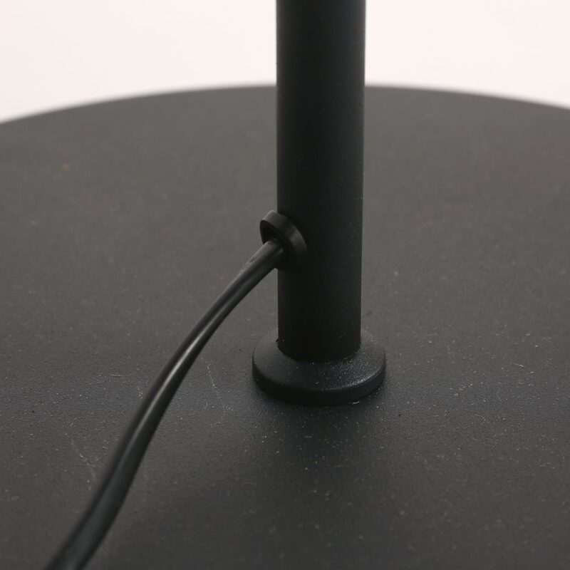 Vloerlamp Bambus 3670ZW Zwart 2 lichts met houten kapjes - Afbeelding 15