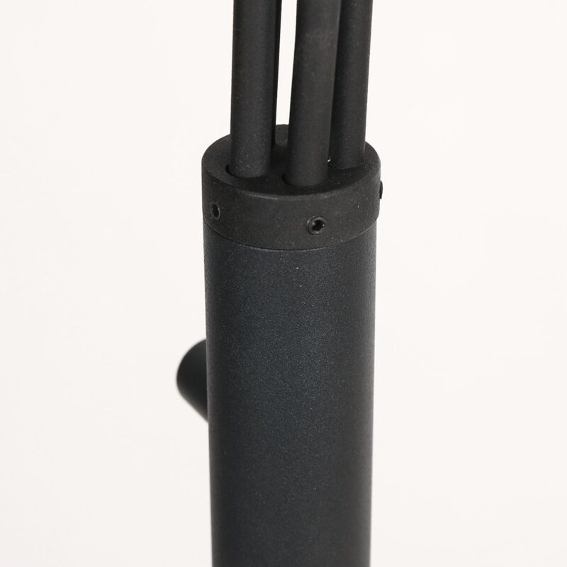 Vloerlamp Bambus 3671ZW Zwart 5 lichts met houten kapjes - Afbeelding 13