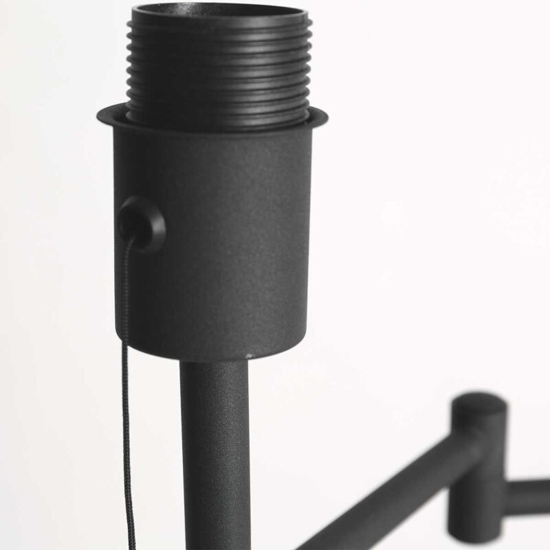Vloerlamp Bella 3407ZW exclusief kap, met trekschakelaar - Afbeelding 4