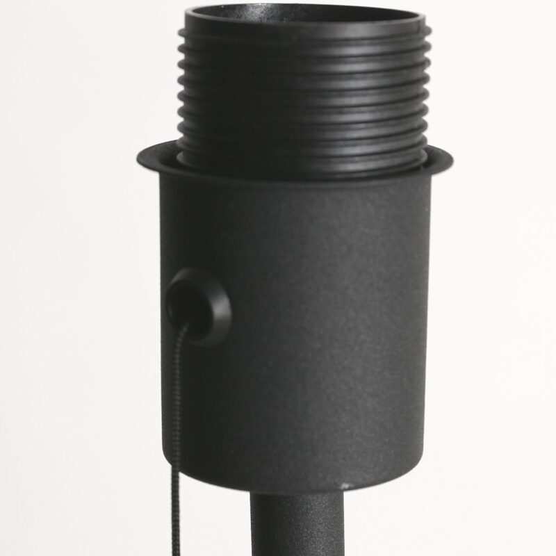 Vloerlamp Bella 3883ZW met wit linnen tonvormige lampenkap - Afbeelding 12