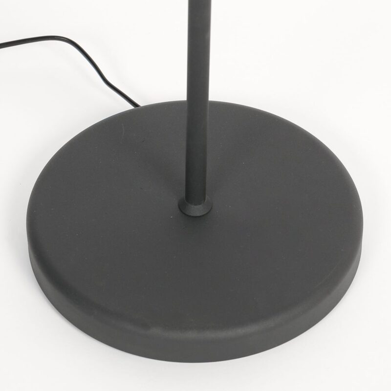 Vloerlamp Bella 5894ZW inclusief zwart linnen kap met gouden binnenkant - Afbeelding 6
