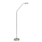Vloerlamp Biron 1 lichts 7501ST Staal met dimmer 2700 Kelvin