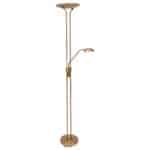 Vloerlamp Biron 7500BR Brons met twee dimmers 2700 Kelvin