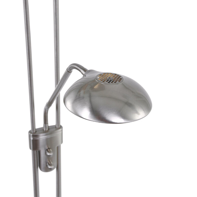 Vloerlamp Biron 7500ST Staal met twee dimmers 2700 Kelvin - Afbeelding 5