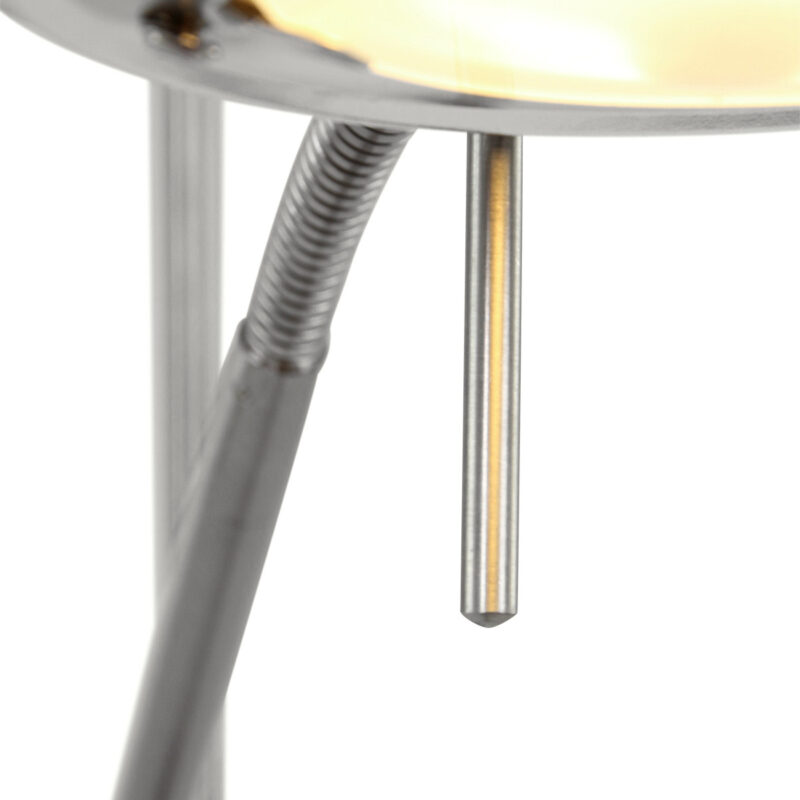 Vloerlamp Biron 7500ST Staal met twee dimmers 2700 Kelvin - Afbeelding 6