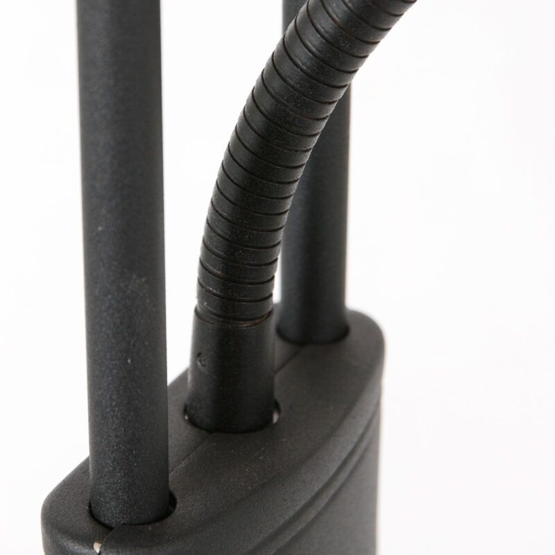 Vloerlamp Biron 7500ZW Zwart met twee dimmers 2700 Kelvin - Afbeelding 12