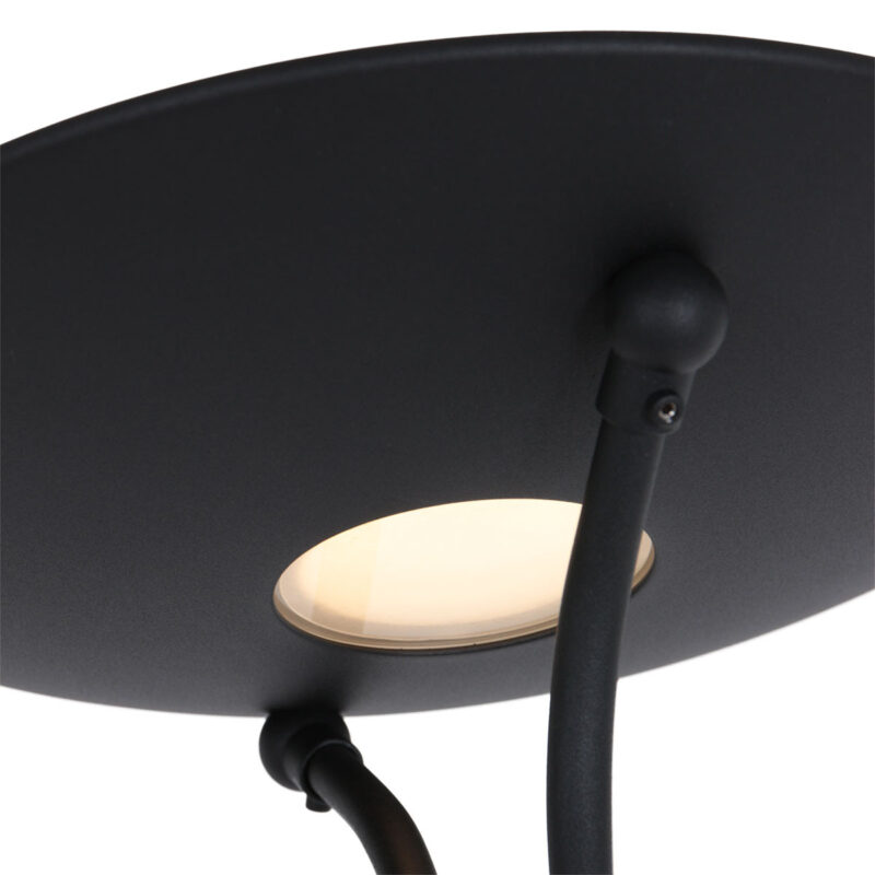 Vloerlamp Biron 7500ZW Zwart met twee dimmers 2700 Kelvin - Afbeelding 5