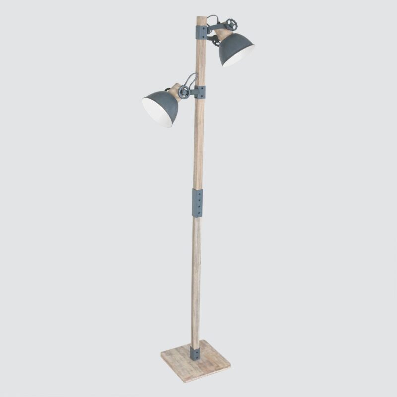 Lámpara de pie Gearwood 2666GR Gris - Diseño moderno y elegante - Imagen 12