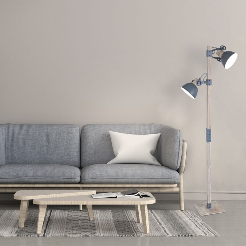 Lámpara de pie Gearwood 2666GR Gris - Diseño moderno y elegante - Imagen 3