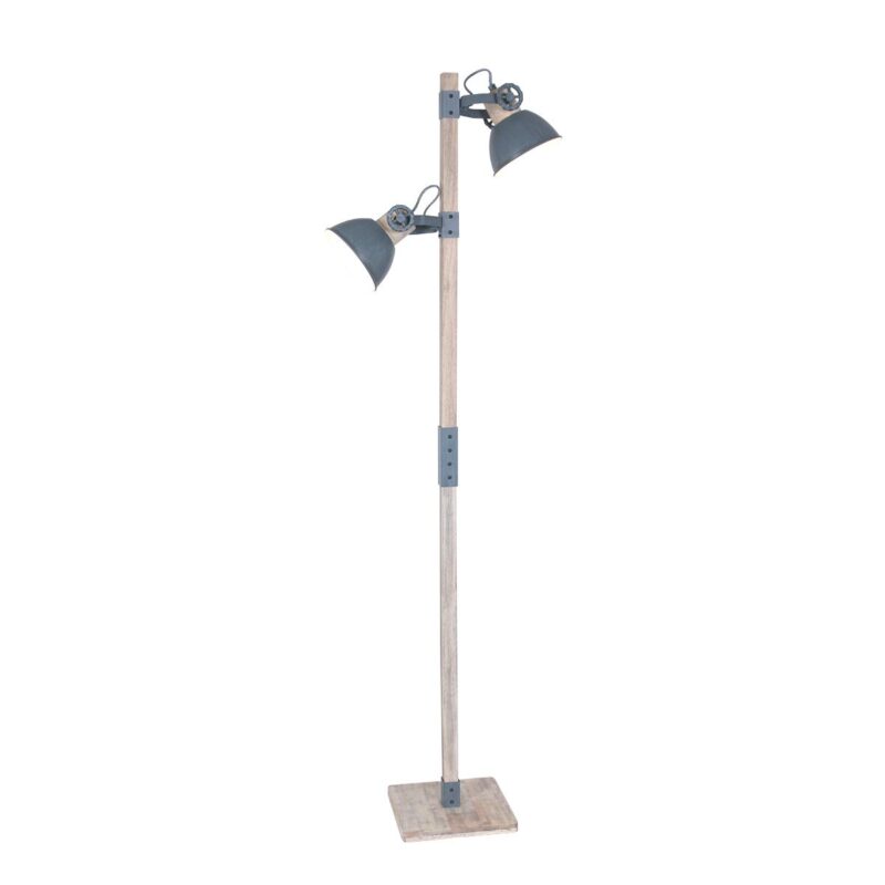 Vloerlamp Gearwood 2666GR Grijs – Stoer en Stijlvol Design - Afbeelding 2