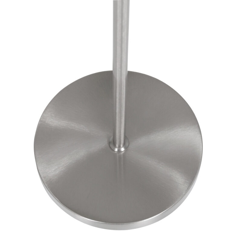 Vloerlamp Noor 1564ST Staal inclusief wit linnen kap - Afbeelding 5