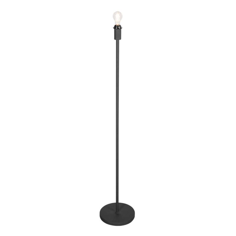 Vloerlamp Noor 3403ZW Zwart zonder kap met E27 fitting - Afbeelding 2