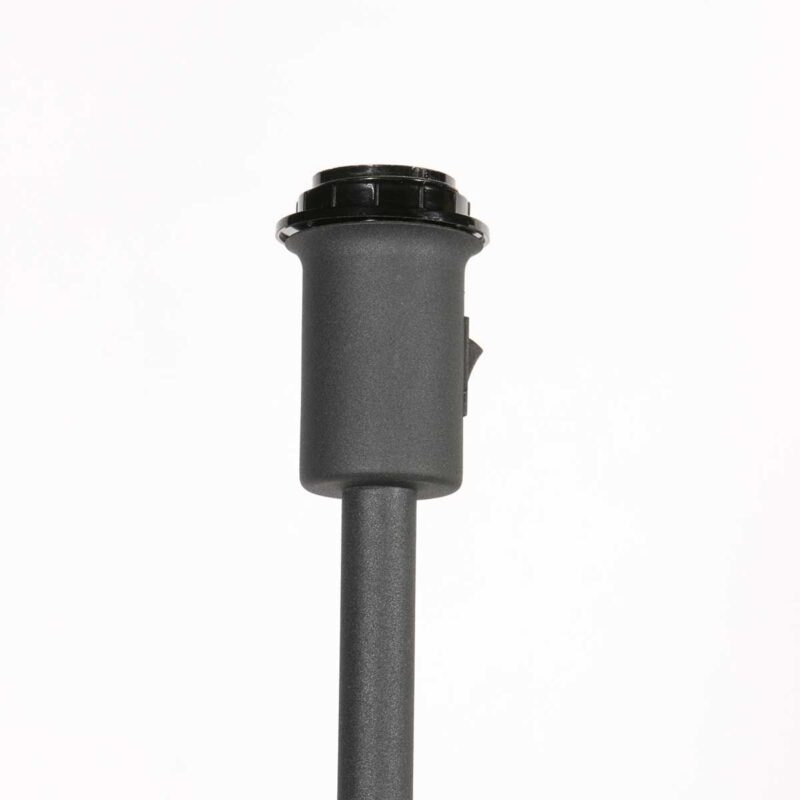 Vloerlamp Noor 3403ZW Zwart zonder kap met E27 fitting - Afbeelding 4