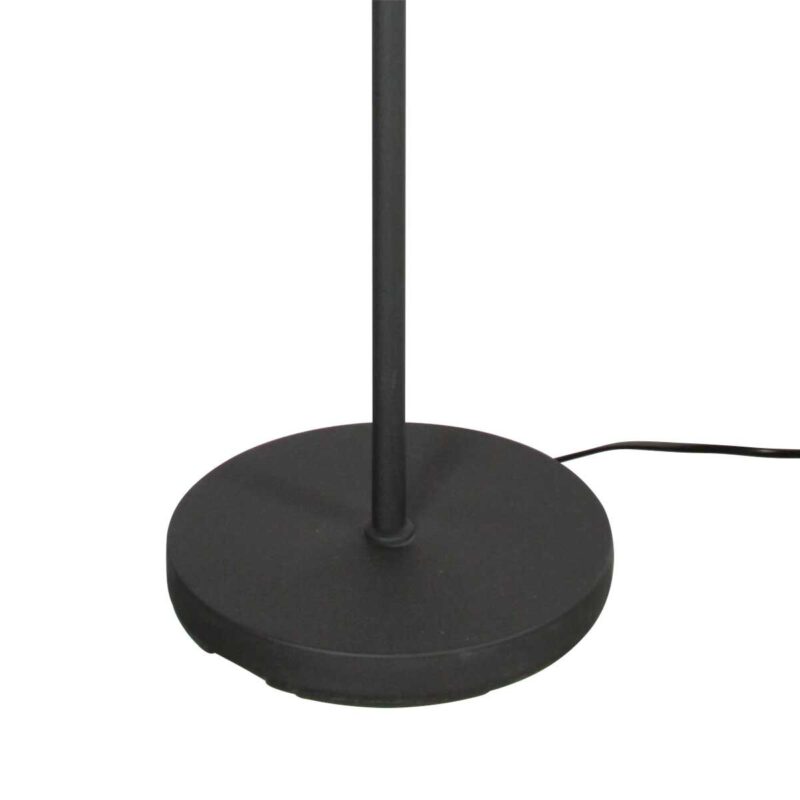 Vloerlamp Noor 3403ZW Zwart zonder kap met E27 fitting - Afbeelding 5