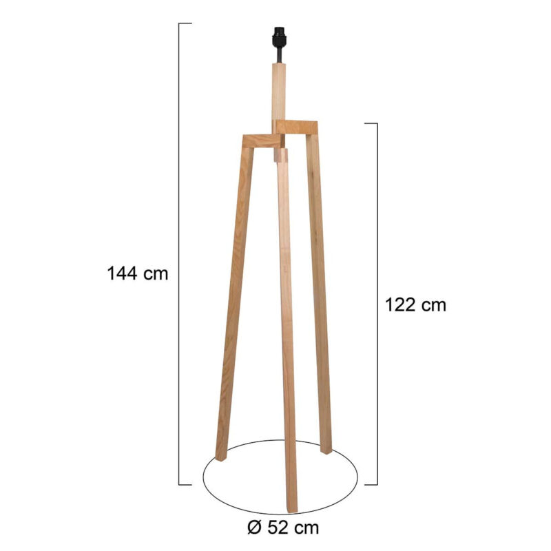 Vloerlamp Sabi 3408BE zonder kap - Afbeelding 6