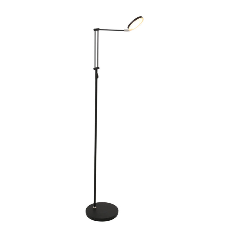 Vloerlamp Soleil 3257ZW zwart met verstelbare arm - Afbeelding 11