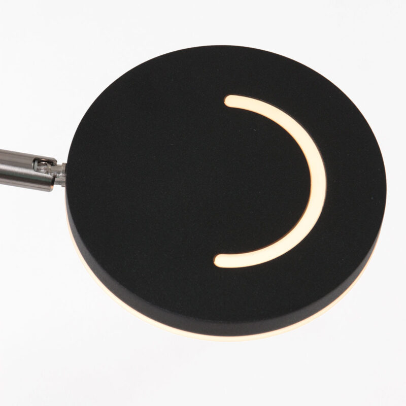 Vloerlamp Soleil 3257ZW zwart met verstelbare arm - Afbeelding 12