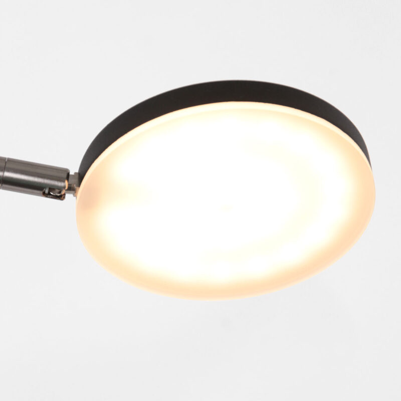 Vloerlamp Soleil 3257ZW zwart met verstelbare arm - Afbeelding 15