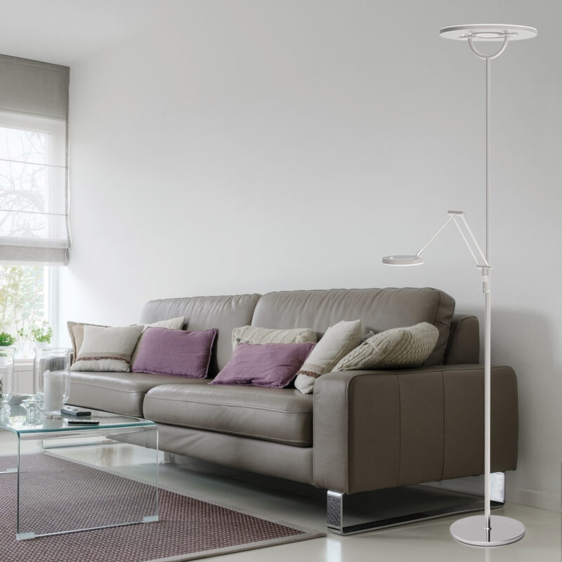 Vloerlamp Soleil 3258ST Staal met verstelbare leesarm - Afbeelding 3