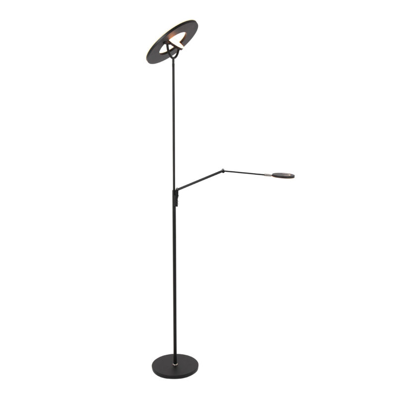 Vloerlamp Soleil 3258ZW Zwart met verstelbare leesarm - Afbeelding 10