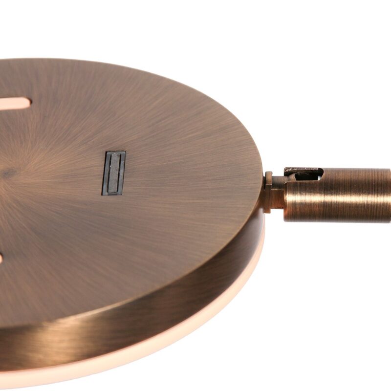 Vloerlamp Soleil accu 3515BR geborsteld brons met zwenkarm - Afbeelding 6