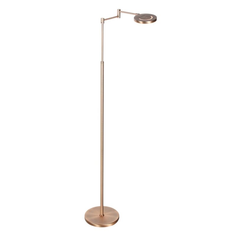 Vloerlamp Soleil accu 3515BR geborsteld brons met zwenkarm