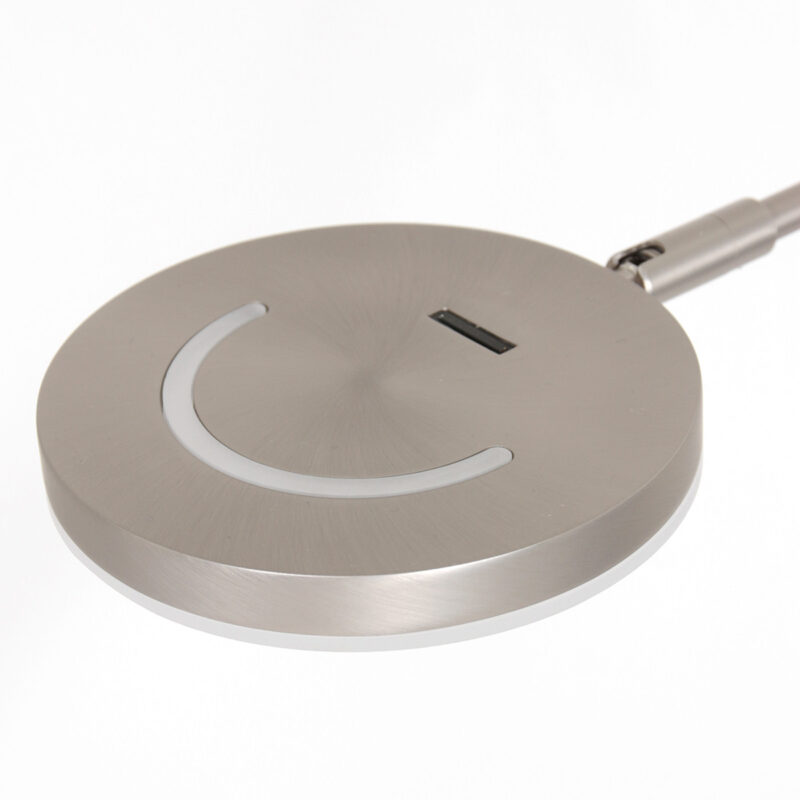 Vloerlamp Soleil accu 3515ST staal met zwenkarm - Afbeelding 12