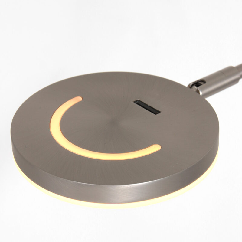 Vloerlamp Soleil accu 3515ST staal met zwenkarm - Afbeelding 5