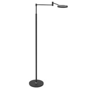 Vloerlamp Soleil accu 3515ZW zwart met zwenkarm