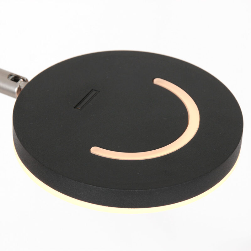Vloerlamp Soleil accu 3515ZW zwart met zwenkarm - Afbeelding 5