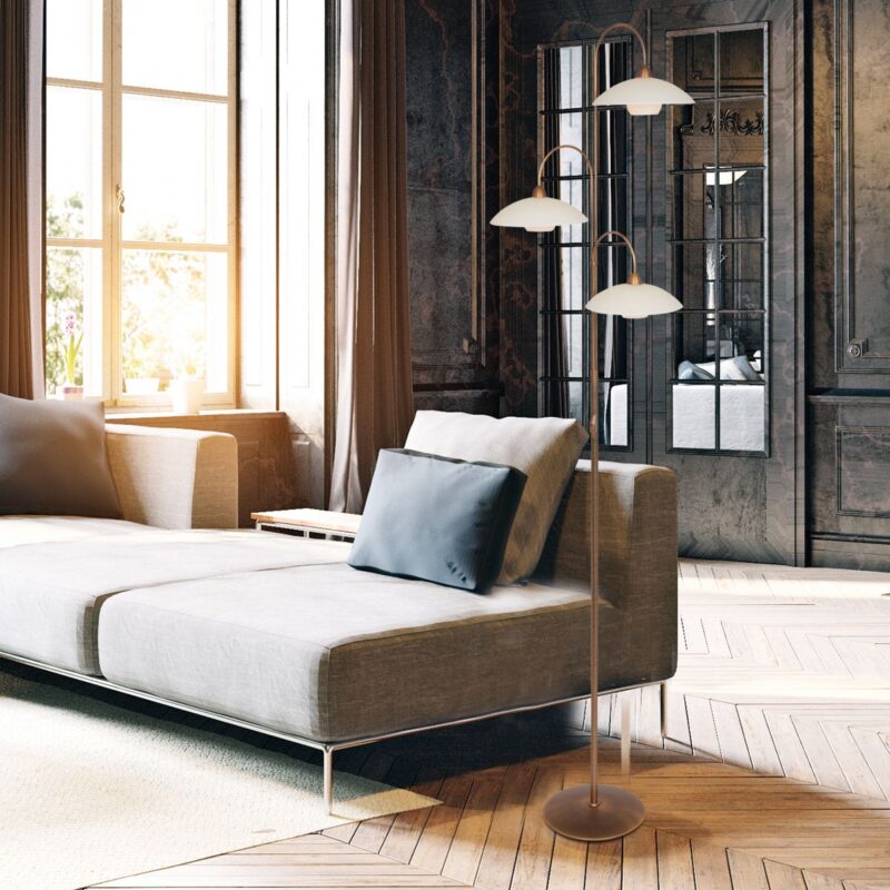 Vloerlamp Sovereign Classic 2744BR Brons dimbaar - Afbeelding 4