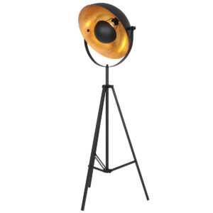 Vloerlamp Sunflower 3664ZW Zwart met E27 fitting