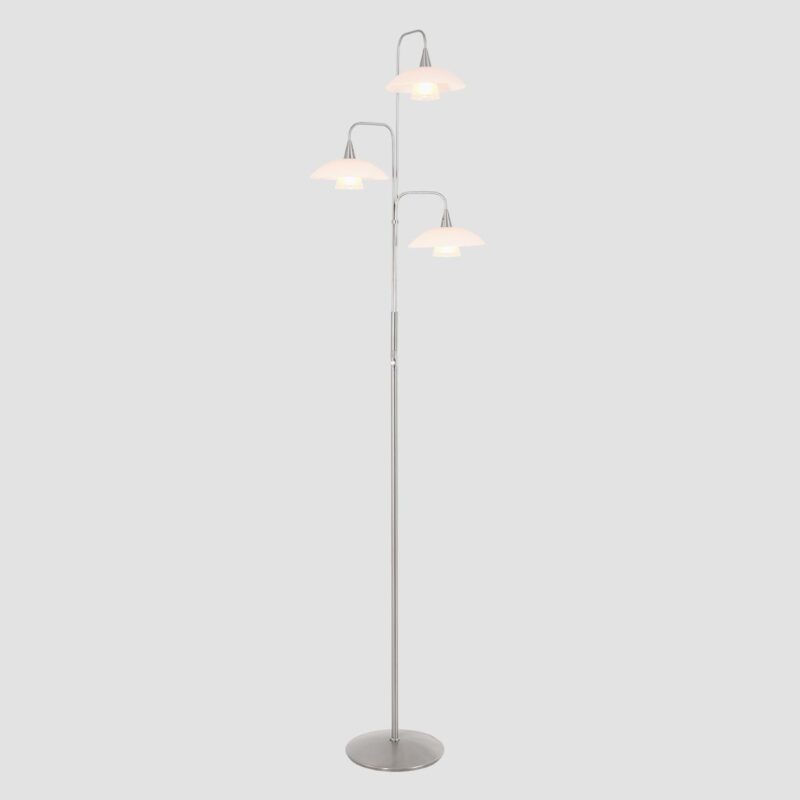 Vloerlamp Tallerken 2659ST Staal 3 licht met dimmer - Afbeelding 16