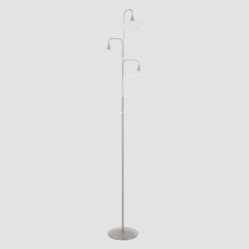 Vloerlamp Tallerken 2659ST Staal 3 licht met dimmer - Afbeelding 17