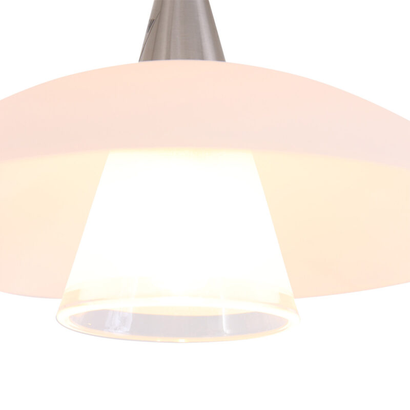 Vloerlamp Tallerken 2659ST Staal 3 licht met dimmer - Afbeelding 6
