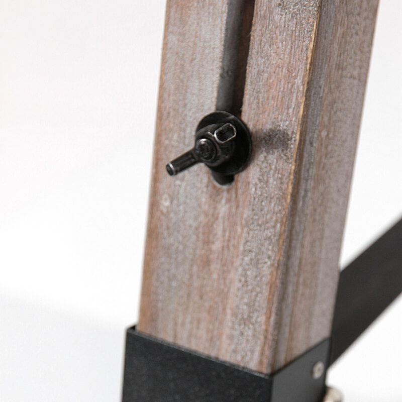 Vloerlamp Triek 3348ZW driepoot met E27 fitting zonder kap - Afbeelding 9