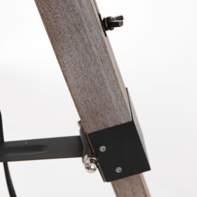 Vloerlamp Triek 3348ZW driepoot met E27 fitting zonder kap - Afbeelding 10