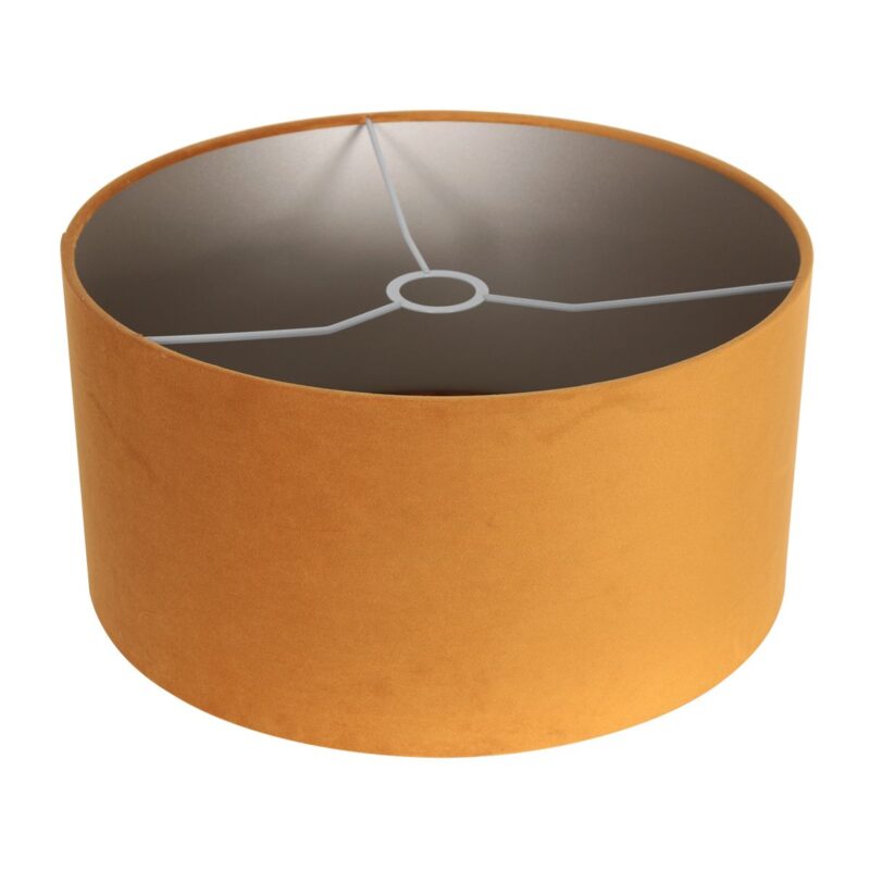 Vloerlamp Triek 4103ZW driepoot met een gouden velours kap - Afbeelding 5