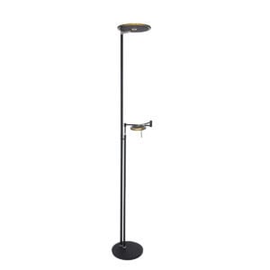Vloerlamp Turound 2663ZW Zwart lees arm