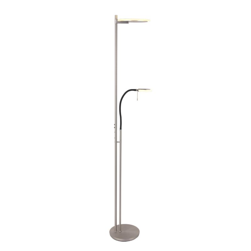 Vloerlamp Turound 2988ST staal met leesarm - Afbeelding 11