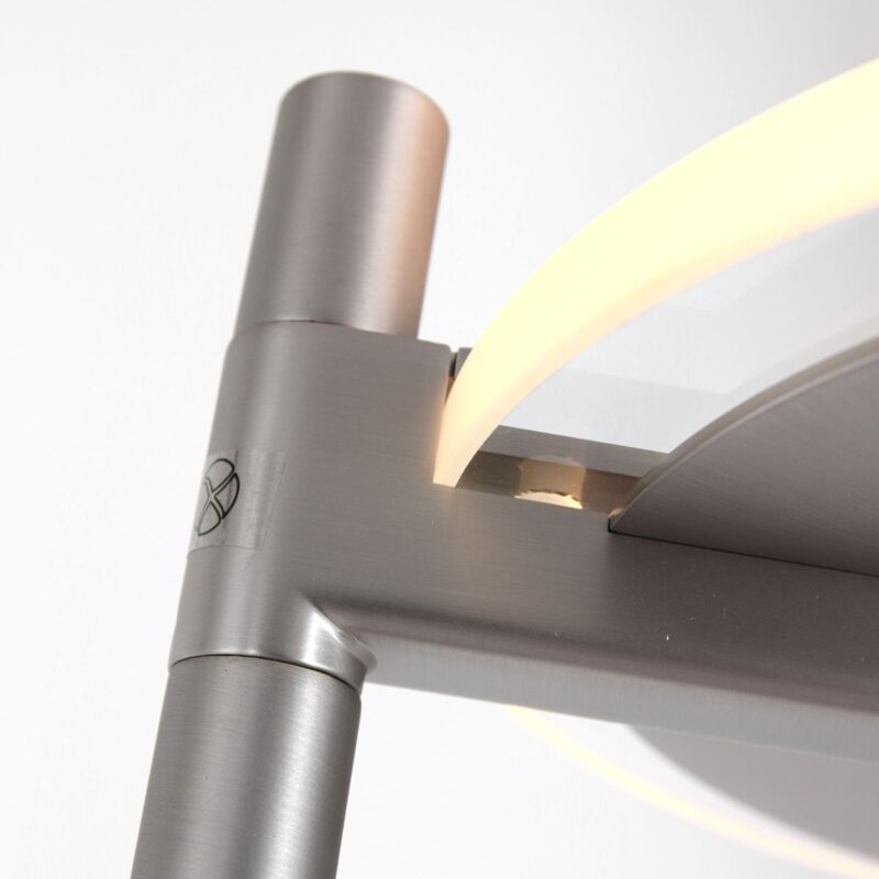 Vloerlamp Turound 2988ST staal met leesarm - Afbeelding 13