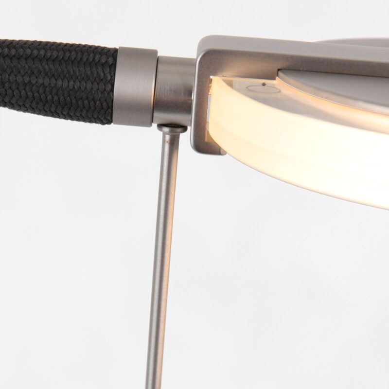 Vloerlamp Turound 2988ST staal met leesarm - Afbeelding 15